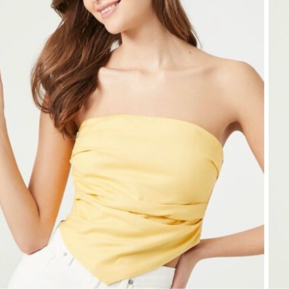 Asymmetrical tube top